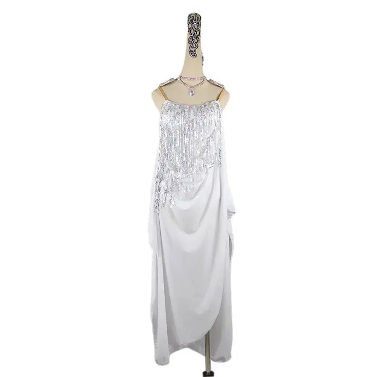 Dress For Dancing Sports Costume Women Latin Practice Dancewear Party Skirt Line Suit Competition Girl Stage Clothes Female Prom SHOPEZRA L.L.C.