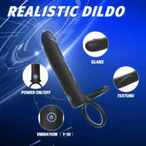 Male Anal Dildo with Vibrating Penis Ring Provides Double Penetration Pleasure for Men and Couples Adult Pleasure Products SHOPEZRA L.L.C.