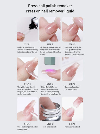 80ml Magic Fast Nail Gel Polish Remover Clean UV Soak Off Semi Permanent Varnish Nail Art Removal Tools Manicure