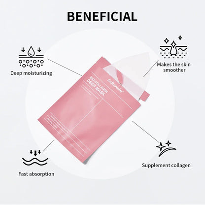 4pcs Bio-Collagen Deep Face Mask Overnight Mask Moisturizing Improvement Pore Brightening Face Firming Skincare