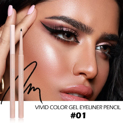 Eyeliner Shadow Stick — Twist-Up Sharpener, Long-Wear Waterproof Smudge-Proof, Precise Matte Line &amp; Blendable, Xmas &amp; Winter