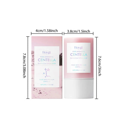 Centella Clay Stick Mask Pore Minimizing Quick Moisturizing Soothing Facial Brightening Face Mask Skin Care 27g