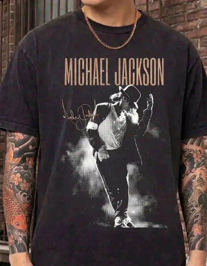 Michael jackson movie T-shirt summer Street unisex Tees Portrait Loose Casual Y2K Loose quality shirt by Dropshipman