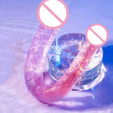 Double Ended Dildo Realistic Jelly Waterproof Flexible Long Toy for Women Lesbian Couples Bedroom Fun SHOPEZRA L.L.C.