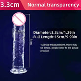 Realistic Dildo Jelly Penis Suction Cup Dildo Realistic Sex Toys For Lesbian Women Female Masturbator Big Dick Fake Dick SHOPEZRA L.L.C.