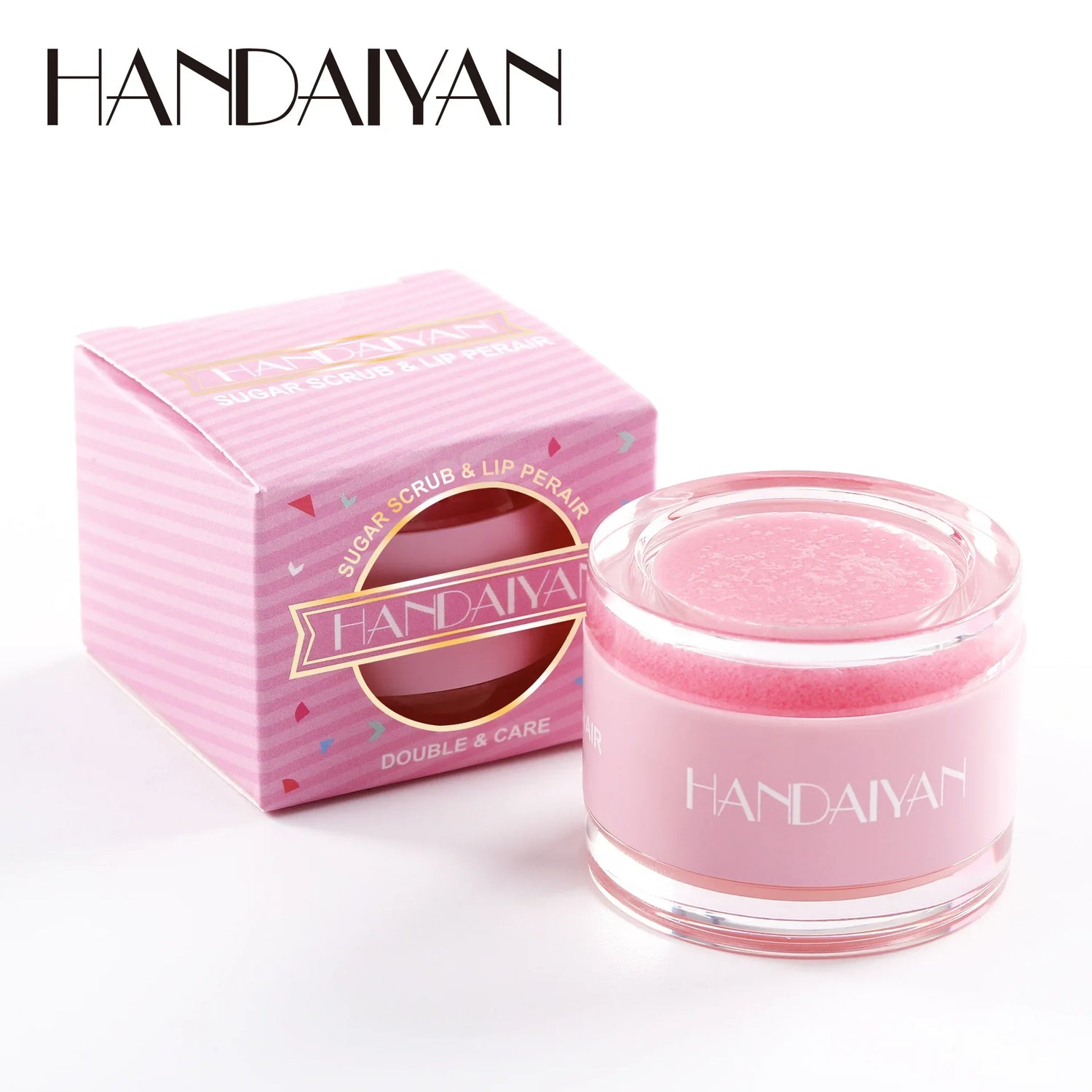 HANDAIYAN 2-in-1 Lip Exfoliator &amp; Moisturizer Sugar Scrub Lip Repair Mask Lipbalm Double Lip Care Effected Lip Scrub Balm