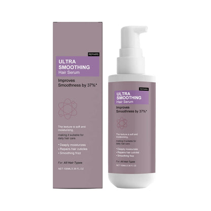 Smoothing Hair Serum - Gentle Hydrating Formula for Frizz-Free, Lightweight &amp; Refreshing Scalp-Safe Daily Hair Care