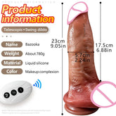Realistic Heating Dildo Remote Control Vibrators for Women Dildo Vibration Sex Machine Telescopic Electric Dildo Penis Sex Toys SHOPEZRA L.L.C.