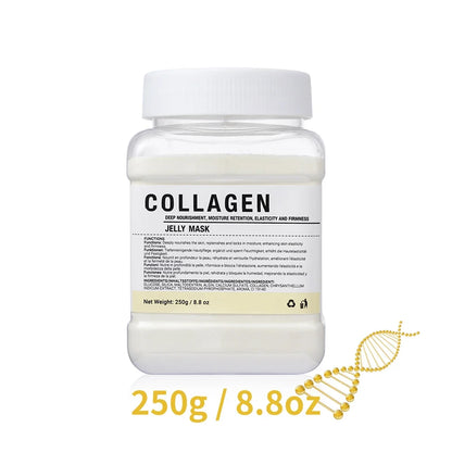 Rose/Hyaluronic Acid/Collagen Jelly Face Mask Powder-Moisturizing, Improving and Hydrating Facial Skin Care-Natural Gel Peel Off