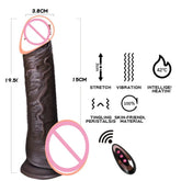 Remote Control Realistic Soft Penis Vibrator Telescopic Dildo Sex Toy for Women Artificial G Spot Thrusting Sexy Toy SHOPEZRA L.L.C.