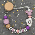 2026 Custom Name Baby Pacifier Clips Chain Silicone Beads Teether Toys Dummy Holder Russian English Name Pacifier Chain Newborn SHOPEZRA L.L.C.