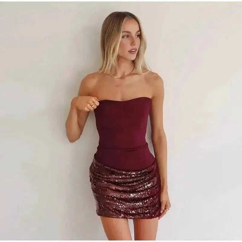 Sexy Shiny Sequined Mesh Club Evening Party Dresses Women 2026 Summer Autumn Sleeveless Backless Bodycon Maxi Long Dress by Dropshipman