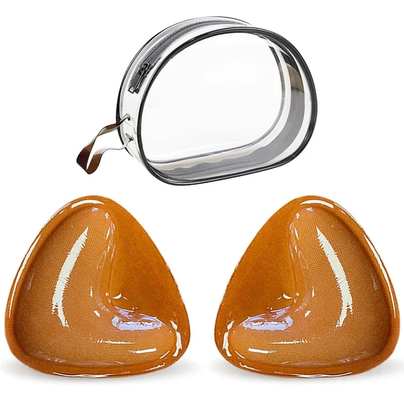 Double-Sided Sticky Bra Pads Women Summer Ultra Instant Push Up Bra Pads Reusable Padded Inserts Strapless Lift For Swimsuit