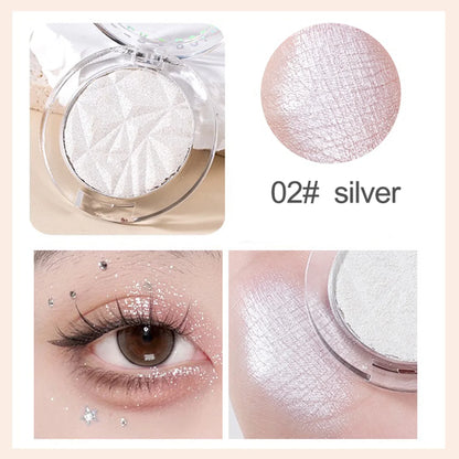 Shimmer Diamond Glow Highlighter 2-Color Palette – Brighten &amp; Contour, Radiant Skin, Natural Glow for Festival &amp; Daily Makeup