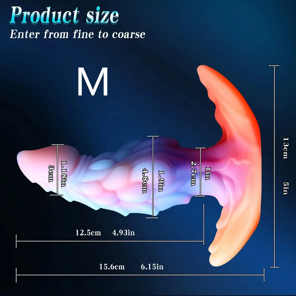 Luminous Monster Dildo Wearable Anal Plug Soft Penis Anal Dildo Sex Toys For Women Men Masturbator Butt Plug Dilator Training SHOPEZRA L.L.C.