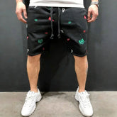 Spring Summer Mens Cotton loose Shorts Streetwear Bodybuilding Embroidered casual Short pants Jogger sports Tiger head Shorts SHOPEZRA L.L.C.