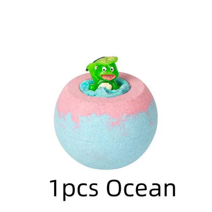 100G Bath Bombs for Kids with Surprise Toys Inside for Kids &amp; Boys and Girls Holiday Bubble Bath with Cheerful Scent