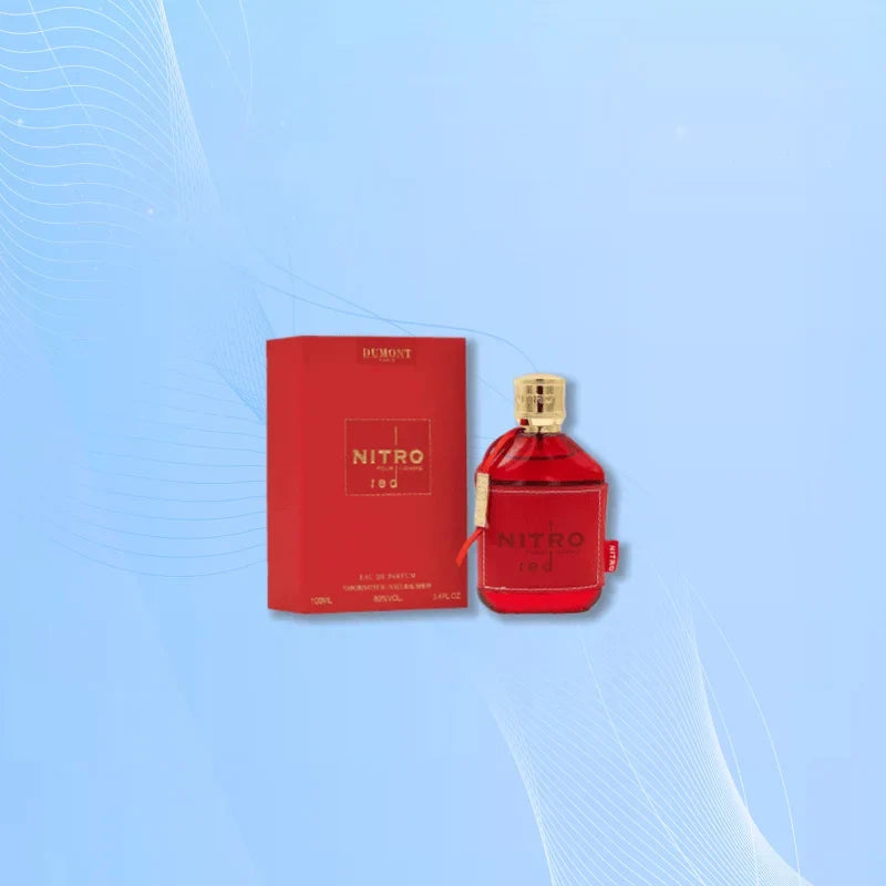 Dumont NITRO RED Eau de Parfum for Men - Fruity, Woody &amp; Floral Fragrance, Luxury Long Lasting Cologne &amp; Body Spray, Ideal gift