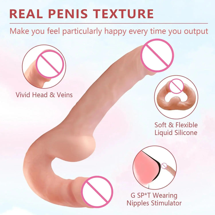 Realistic Dildo Double-Ended Dildos For Lesbian Nipple G Spot Sucking Blowjob Clitoris Anal Dildos Adult Sex Toys For Women 18 SHOPEZRA L.L.C.