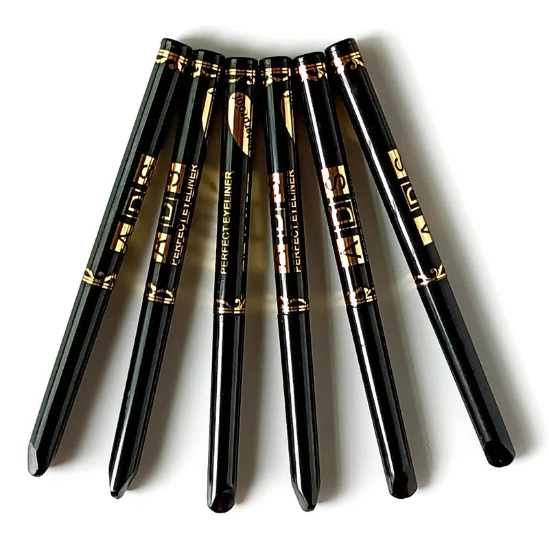 3pcs Black Eyeliner Pencils -Waterproof, Sweatproof &amp; Smudge-Proofwith Easy Twist Application for Flawless Eye Makeup