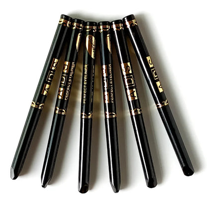 3pcs Black Eyeliner Pencils -Waterproof, Sweatproof &amp; Smudge-Proofwith Easy Twist Application for Flawless Eye Makeup