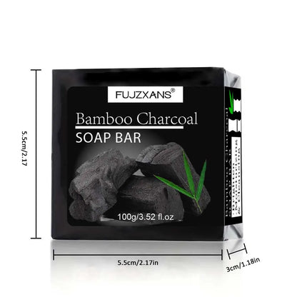 Bamboo Charcoal Soap Bar Deep Cleansing for Oily Light Beige,Moisturizing &amp; Brightening Face &amp; Body Bar For Women