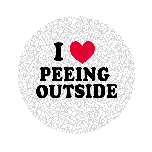 I Heart Peeing Outside
