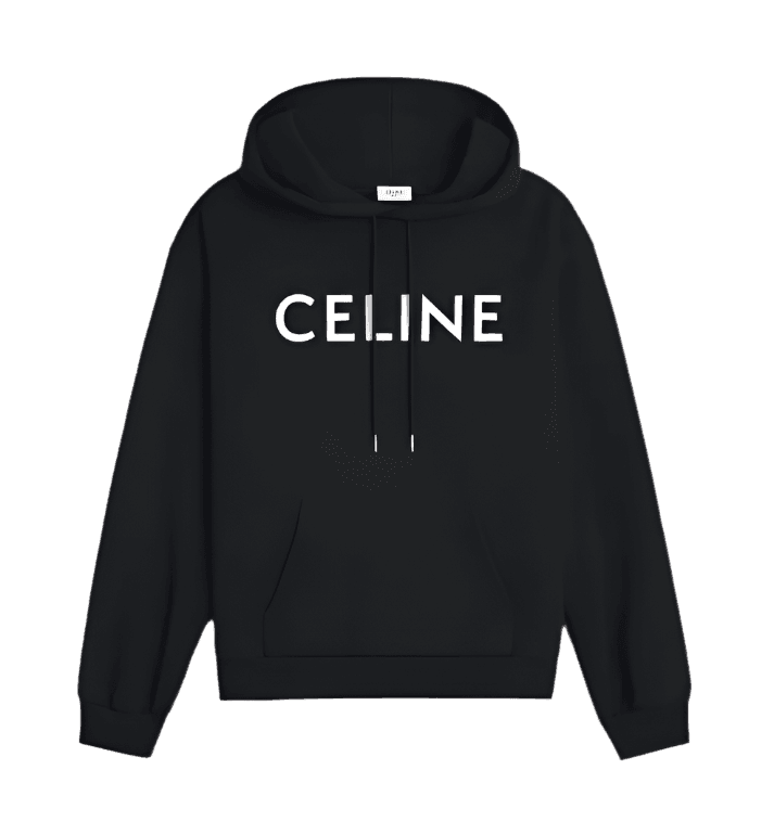 Celine Loose Hoodie Black