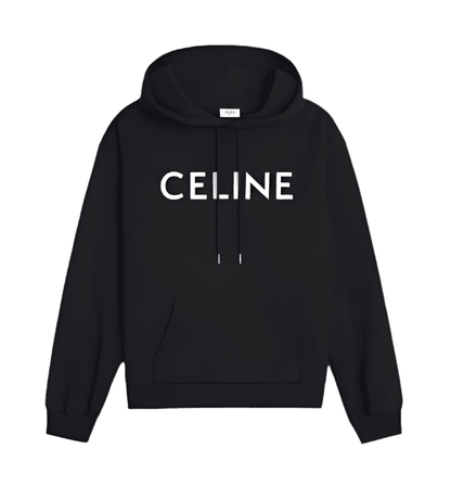 Celine Loose Hoodie Black