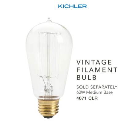 Kichler Braelyn 3 Light 24-Inches Seeded Glass Vanity Light
