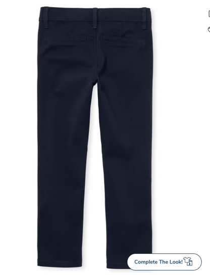 The Childrens Place Girls Uniform Stretch Skinny Chino Pants 2-Pack, Size 10