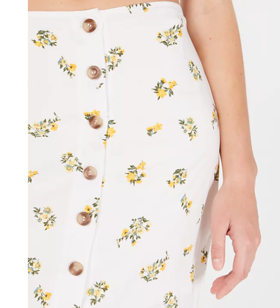 Polly &amp; Esther Juniors Button-Front Skirt ,Size Medium
