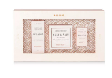 WOODLOT Essentials 3-Pc. Gift Set Soap Bar / Cinder Candle / Essential Oil Blend