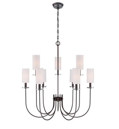 World Imports Monroe 9-Light Bronze Chandelier (WI973797)