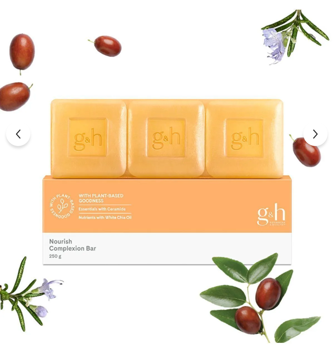 G&amp;H Complexion Soap Bar - White Chia Oil