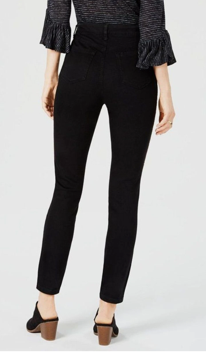 Style &amp; Co Petite Chain-Embellished High-Rise Skinny Jeans, Size 4P