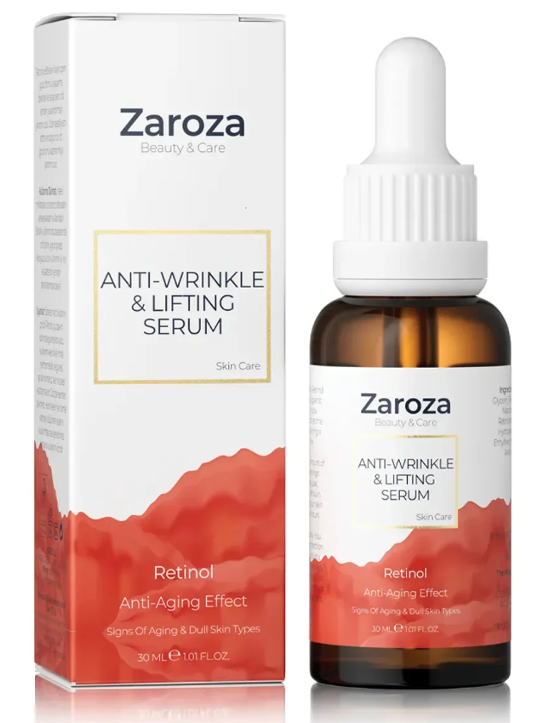 Zaroza Retinol Serum 30ml | Anti-Wrinkle, Lifting &amp; Brightening Care with Niacinamide &amp; D-Panthenol