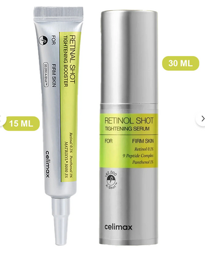 Celimax Retinal &amp; Retinol Duo Set | Tightening Booster 15ml + Anti-Aging Serum 30ml