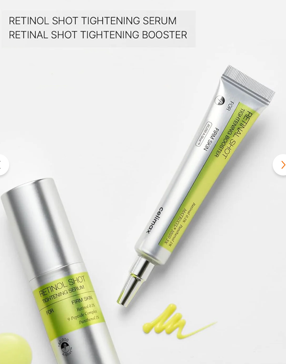 Celimax Retinal &amp; Retinol Duo Set | Tightening Booster 15ml + Anti-Aging Serum 30ml