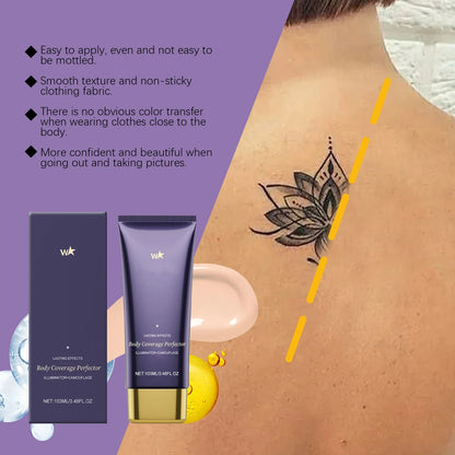 Tattoo Cover Concealer Long Lasting Waterproof Matte Scar Cover Makeup Products Body Concealer Full Coverage Foundation 103ml