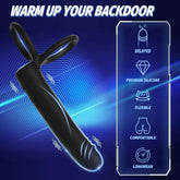 Male Anal Dildo with Vibrating Penis Ring Provides Double Penetration Pleasure for Men and Couples Adult Pleasure Products SHOPEZRA L.L.C.