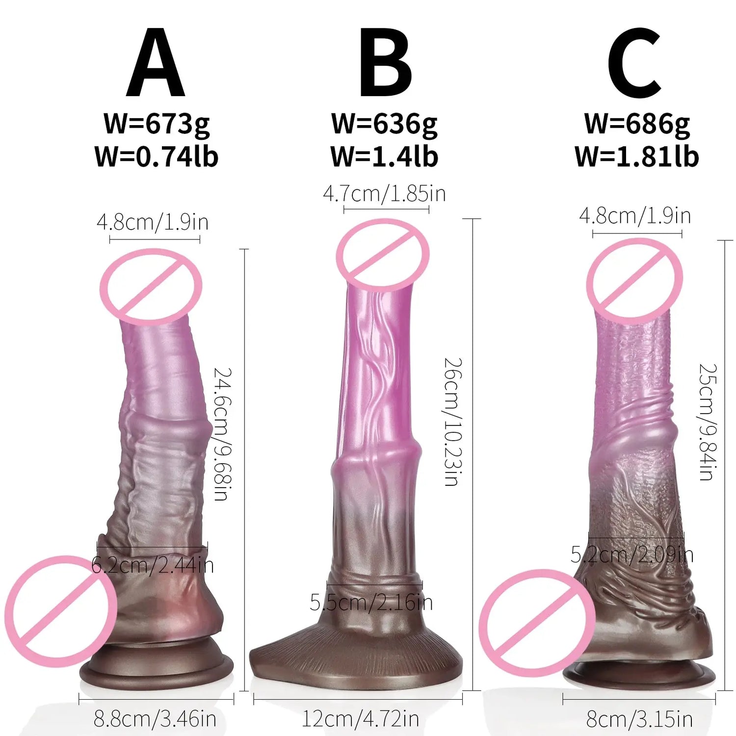 Silicone Dildo Large Horse Dildo 18+Female G-Spot Vagina Stimulation Anal Masturbator Adult Big Penis Sex Toys For Women Men Gay SHOPEZRA L.L.C.