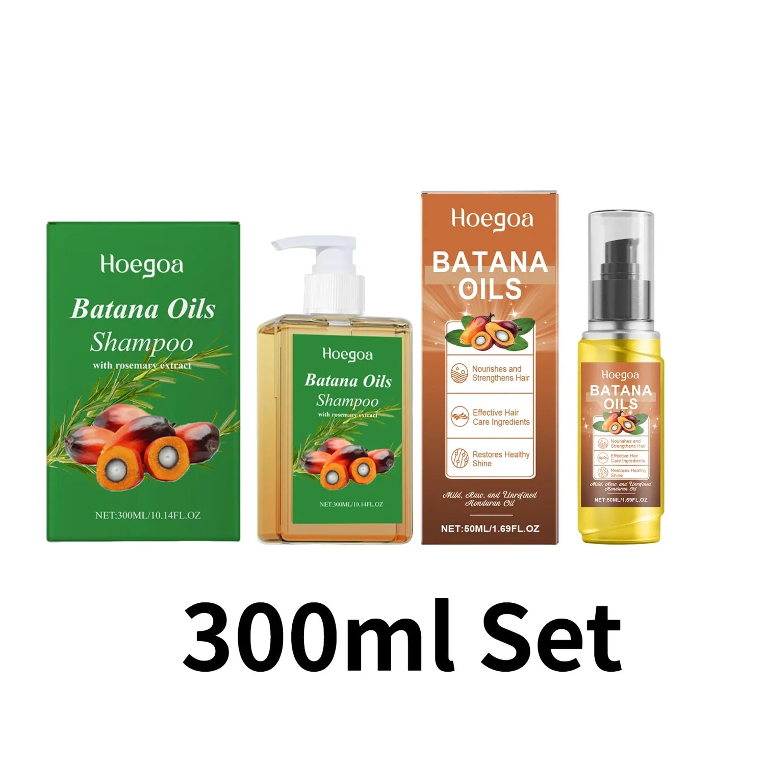 Organic Batana Oil Shampoo Soothing Scalp Intense Repair Batana Nourishing Shampoo with Rosemary Extract for All Hair Types