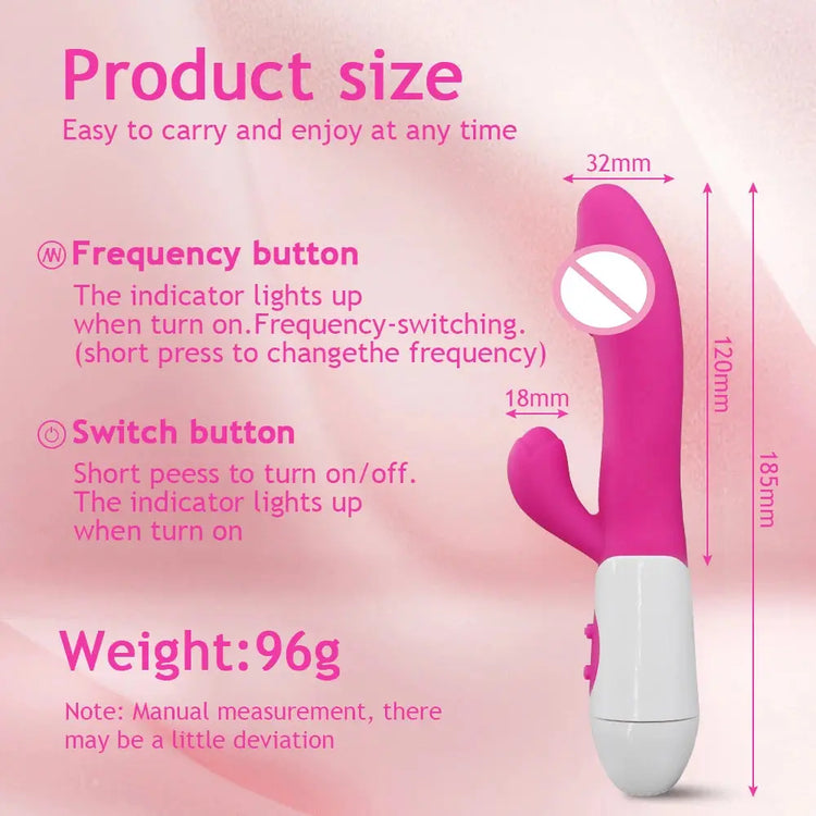 Realistic Dildo Rabbit Vibrator for Women G Spot Clitoral Stimulator  10 Mode Female Masturbator Adult Sex Toys Sexual Wellness SHOPEZRA L.L.C.