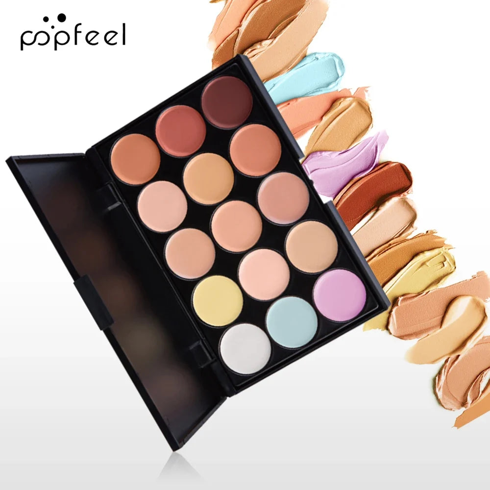 POPFEEL 10-Piece Face Makeup Set - Beginner-Friendly Foundation, Concealer &amp; Brush Combo - Complete Face Makeup Kit for Flawless