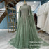 Saudi Arabian Evening Dress فساتين سهرات Customized Modest High Neck Long Sleeves Sparkling Sequined Prom Gown SHOPEZRA L.L.C.