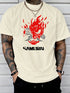 Samurai Hip-hop Trend Print 100% Cotton Men Woment T-shirt Summer Autumn Daily Outdoor Sports Casual Loose Street Short Sleeve SHOPEZRA L.L.C.