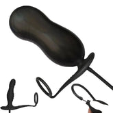 Inflatable Silicone Dildo Anal Plug With Penis Ring G Spot Prostate Massage Big Buttplug Ass Dilator Sex Toys For Gay/Men Women SHOPEZRA L.L.C.