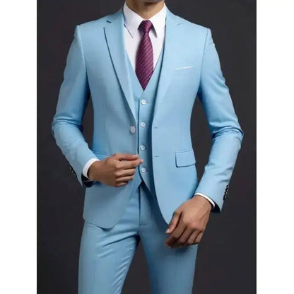 Suit (Blazer+ Vest + Trousers) Men&