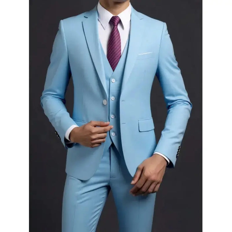 Suit (Blazer+ Vest + Trousers) Men&